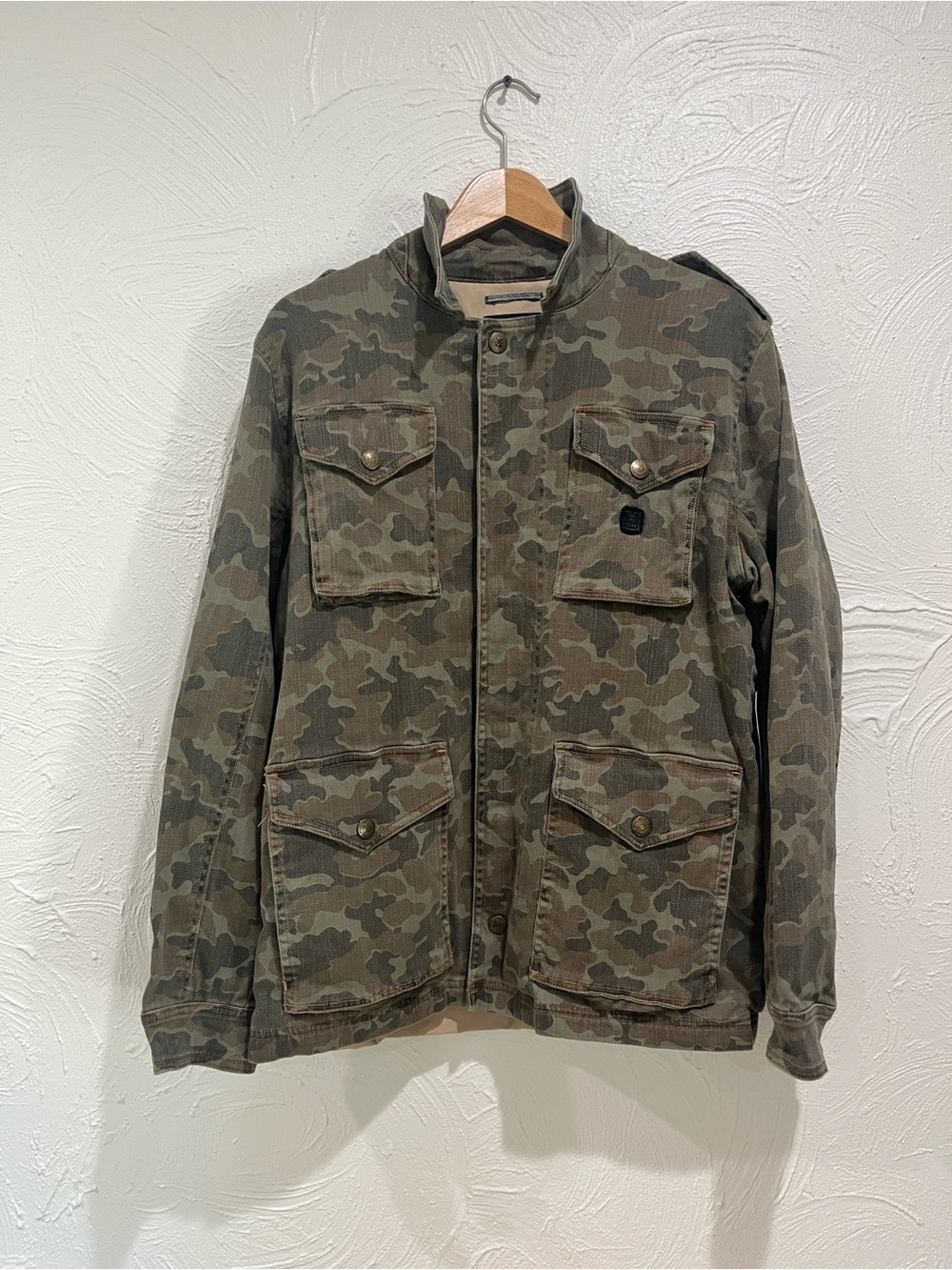 Roark Revival Men's Camouflage Field Jacket - Olive Camo